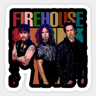 Don't Treat Me Bad, Treat Me Stylish Firehouses Tees for Rock Enthusiasts of All Ages Sticker